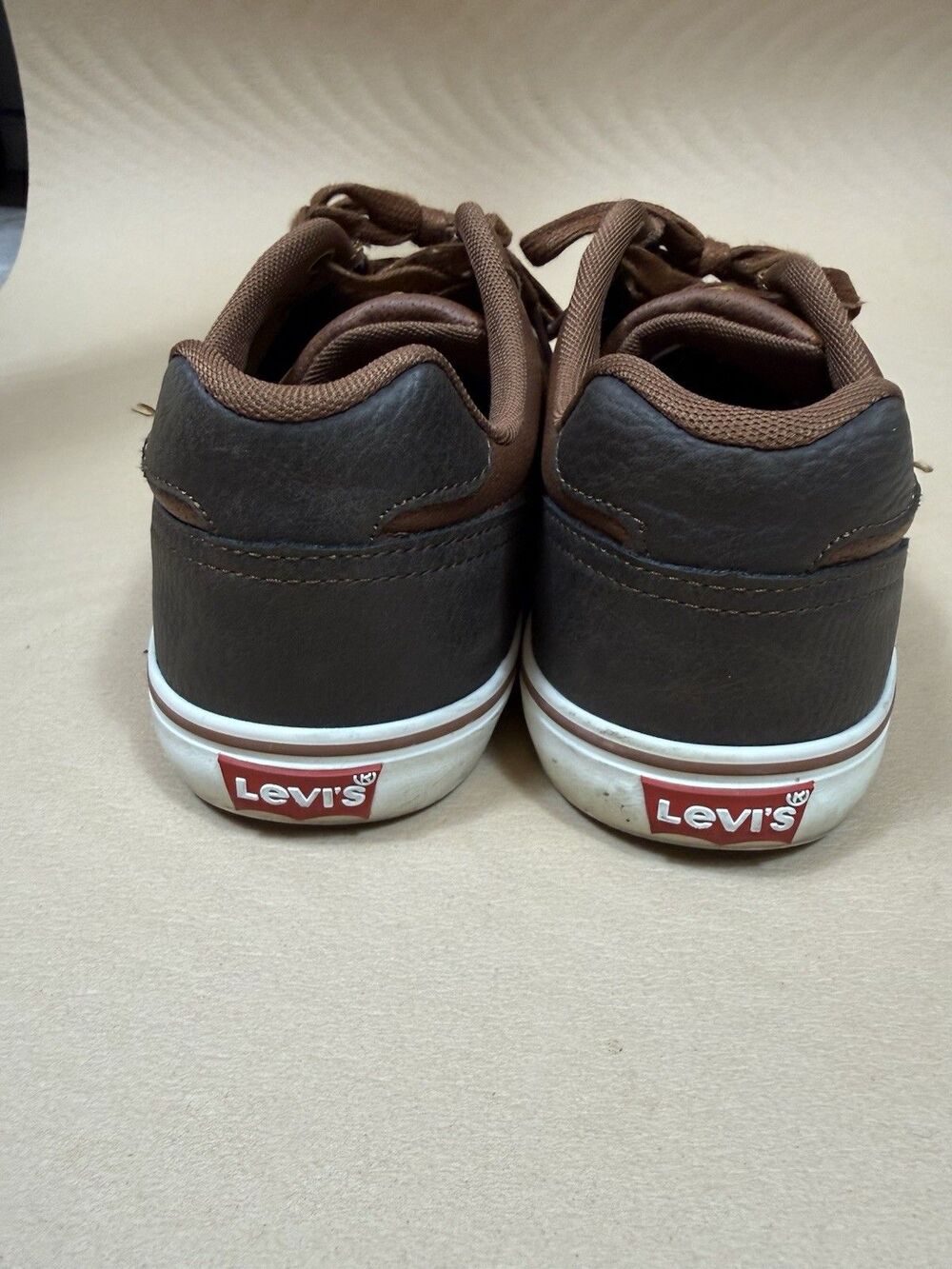 Levi’s Mens‎ Size 10 Brown Black Faux Leather Casual Dress Shoes - Picture 16 of 16